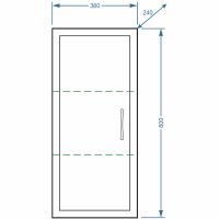 Подвесной шкаф Stella Polar Концепт 36 Белый арт-SP-00000138 — фото 4, Шкафы для ванной
