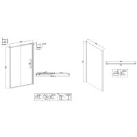 Душевой уголок Niagara Nova 120х100 профиль Хром стекло прозрачное арт-NG-64-12A-A100-34 — фото 11, Прямоугольные душевые уголки