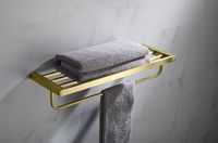 Полка для полотенец Timo Selene Золото матовое арт-17058/17 — фото 3, Полки для полотенец