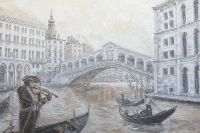 Фреска Ortograf Венеция 9028 Фактура флок FLK Флизелин (3*2) Серый, Город/Люди/Живопись арт-9028 (флок FLK) — фото 2, Фрески