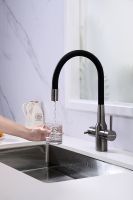 Смеситель для кухни Paulmark Salix Вороненая сталь арт-Sa213419-GM — фото 4, Смесители для кухни