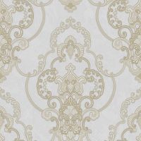 Обои Bernardo Bartalucci Renzo Винил на флизелине (1,06*10,05) Серый, Дамаск арт-84161-3 — фото 1, Обои для стен