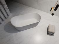 Акриловая ванна Abber 170х80 без гидромассажа арт-AB9445MW — фото 2, Акриловые ванны