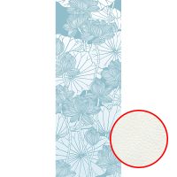 Фреска Ortograf Grafika Natura 31506 Фактура флок FLK Флизелин (1*2,7) Голубой/Белый, Цветы арт-31506 (флок FLK) — фото 1, Фрески