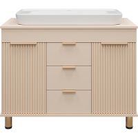 Тумба с раковиной Brevita Enfida 100 Бежевая матовая арт-УТ000014839 — фото 2, Тумбы с раковиной