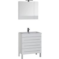 Комплект мебели для ванной Aquanet Верона 75 Белый арт-231040 — фото 6, Комплекты мебели для ванной