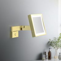 Товар: Косметическое зеркало Timo Selene с подсветкой Золото матовое арт-17074/17 - фото 3 Косметическое зеркало Timo Selene с подсветкой Золото матовое арт-17074/17 — фото 3, Косметические зеркала