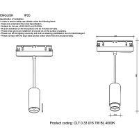 Трековый светильник Crystal Lux Space Черный арт-CLT 0.33 016 7W BL 4000K — фото 3, Трековые светильники