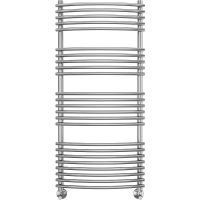 Водяной полотенцесушитель Terminus Марио П24 500х1200 Хром, нижнее подключение, G 1/2" ВР, с комплектом вентилей арт-4670078530752 — фото 2, Водяные полотенцесушители