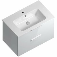 Тумба под раковину Kerama Marazzi Piano 75 PI.F.75\WHT подвесная Белая глянцевая арт-PI.F.75\WHT — фото 1, Тумбы под раковину