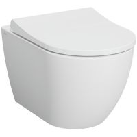 Комплект унитаза с инсталляцией Vitra Mia Round SmoothFlush с сиденьем Микролифт и клавишей смыва Хром матовый арт-9856B003-7200 — фото 2, Комплекты унитаз + инсталляция
