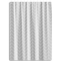 Штора для ванны Haiba 180х180 Серая с узором арт-HB75004 — фото 1, Шторы для ванной