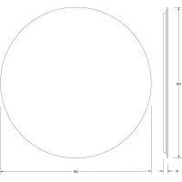Товар: Зеркало Defesto Opti 90x90 с подсветкой 28W-4500К/Без выключателя/Нейтральный белый свет арт-DF 2846 - фото 3 Зеркало Defesto Opti 90x90 с подсветкой 28W-4500К/Без выключателя/Нейтральный белый свет арт-DF 2846 — фото 3, Зеркала в ванную комнату
