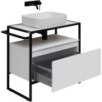 Тумба под раковину Allen Brau Priority 80 Белая матовая арт-1.31002.WM — фото 5, Тумбы под раковину