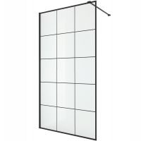 Душевая перегородка Ceruttispa Muza 100x100 T100 профиль Черный стекло прозрачное арт-MUZA T100 — фото 3, Душевые перегородки