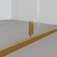 Душевая дверь Niagara Nova 100 профиль Холодное золото стекло прозрачное арт-NG-43-10AG — фото 4, Распашные душевые двери