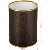 Товар: Ведро для мусора Geralis Punto Шоколад, кант Золото, 3 л арт-M-PCG-B - фото 2 Ведро для мусора Geralis Punto Шоколад, кант Золото, 3 л арт-M-PCG-B — фото 2, Мусорные ведра