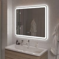 Зеркало BelBagno Marino 100 с подсветкой с голосовым управлением и подогревом арт-SPC-MAR-1000-800-LED-TCH-SND — фото 2, Зеркала в ванную комнату
