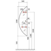 Зеркало-пенал Jorno Solis New 34 с подсветкой с бесконтактным выключателем арт-SolN.11.34/W/JR — фото 9, Пеналы для ванной комнаты