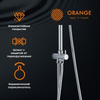 Душевая система Orange O-Shower Хром арт-OW02 — фото 3, Душевые стойки
