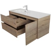 Тумба под раковину BelBagno Kraft 120 L подвесная Rovere Galifax Bianco арт-KRAFT-1200-2C-1A-SO-RGB-L — фото 6, Тумбы под раковину