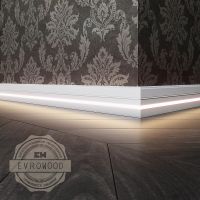 Плинтус Evrowood 2000x110x16 мм арт-PN 120 led — фото 5, Плинтуса напольные