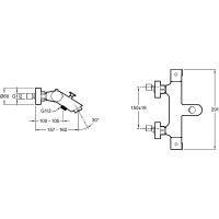Смеситель для ванны Jacob Delafon Brive с термостатом Хром арт-E24335-CP — фото 4, Смеситель для ванны