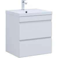 Товар: Тумба под раковину Aquanet Нота New 58 подвесная Белый глянец арт-335417 - фото 1 Тумба под раковину Aquanet Нота New 58 подвесная Белый глянец арт-335417 — фото 1, Тумбы под раковину