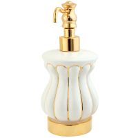 Дозатор для жидкого мыла Migliore Olivia Золото Белый арт-17514 — фото 1, Дозаторы