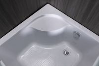 Товар: Душевой уголок Esbano ESR-8010 80x80 профиль Хром стекло рифленое арт-ESUGR8010 - фото 10 Душевой уголок Esbano ESR-8010 80x80 профиль Хром стекло рифленое арт-ESUGR8010 — фото 10, Душевые уголки четверть круга