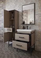 Товар: Тумба под раковину Sanflor Норд 60 Тауп Черный муар арт-С08106 - фото 5 Тумба под раковину Sanflor Норд 60 Тауп Черный муар арт-С08106 — фото 5, Тумбы под раковину