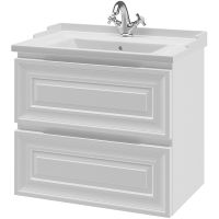 Тумба под раковину Caprigo Ponza 70 подвесная Белая матовая арт-13520-В231 — фото 1, Тумбы под раковину