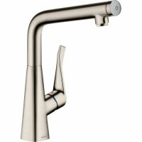Смеситель для кухни Hansgrohe Metris Select M712-H320 Сталь арт-73810800 — фото 1, Смесители для кухни