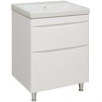 Тумба под раковину Runo Афина 60 Белая арт-00-00001169 — фото 1, Тумбы под раковину