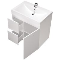 Товар: Тумба под раковину 1MarKa Cube 75Н Белый глянец арт-У79532 - фото 2 Тумба под раковину 1MarKa Cube 75Н Белый глянец арт-У79532 — фото 2, Тумбы под раковину