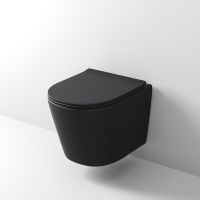 Унитаз Grossman Tornado подвесной Черный матовый с сиденьем Микролифт арт-GR-4477BMSQ — фото 5, Подвесные унитазы