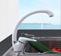 Смеситель для кухни Frap Белый арт-F4113-8 — фото 3, Смесители для кухни