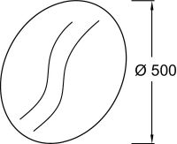 Зеркало Jacob Delafon Odeon Rive Gauche 50 подвесное арт-EB1143-NF — фото 4, Зеркала в ванную комнату