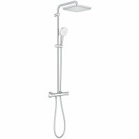 Душевая система Grohe Tempesta Cube 250 с термостатом Хром арт-26689001 — фото 1, Душевые стойки