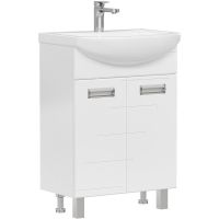 Тумба под раковину Volna Joli 60.2D Белая арт-tnJOLI60.2D-01 — фото 1, Тумбы под раковину