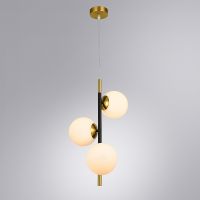 Потолочный светильник Artelamp Alcor Белый Черный Полированная медь арт-A2224SP-3BK — фото 2, Накладные светильники