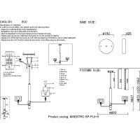 Люстра Crystal Lux Прозрачная Белая Хром арт-MAESTRO SP-PL5+5 CHROME — фото 5, Люстры
