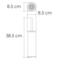 Ершик для унитаза WasserKRAFT Оружейная сталь арт-K-1027GM — фото 2, Ершики для унитаза