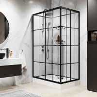 Душевая кабина Niagara Standart 100x80 L без гидромассажа арт-ST100/80/15QL/KL/BKT — фото 1, Душевые кабины