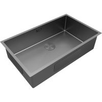 Кухонная мойка Paulmark Next 74 Uni Матовый серый арт-PM217444-MG — фото 2, Кухонные мойки