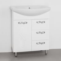 Тумба под раковину Style Line Венеция 65 Белая арт-ЛС-00000254 — фото 1, Тумбы под раковину