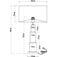 Настольная лампа Artelamp Ramada Бежевая Полированная медь арт-A3588LT-1PB — фото 4, Настольные лампы