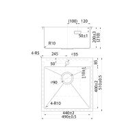 Товар: Кухонная мойка Iddis Haze 49 Сатин арт-HAZ49S0i77 - фото 4 Кухонная мойка Iddis Haze 49 Сатин арт-HAZ49S0i77 — фото 4, Кухонные мойки