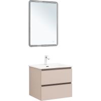 Тумба под раковину Aquanet Вега 2.0 60 подвесная Бежевая арт-337941 — фото 7, Тумбы под раковину