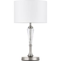 Настольная лампа Maytoni Neoclassic Alicante Белая Никель Прозрачная арт-MOD014TL-01N — фото 1, Настольные лампы